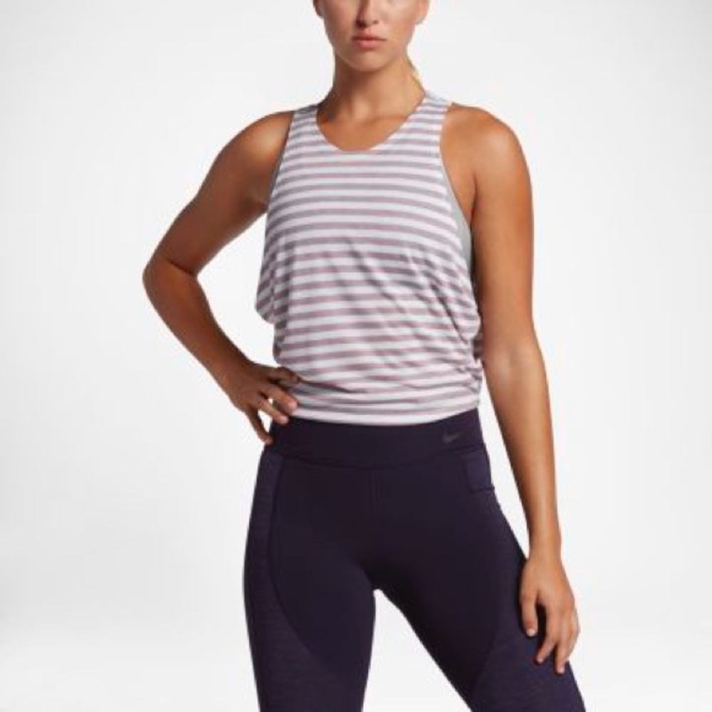 Nike Dri-Fit Striped Crop Top
